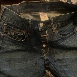 FINAL MARKDOWN True Religion Men's Dark Blue Relaxed Jeans